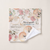 Frans Ephemera Roos Nautilus Shell Bath Towels Bad Handdoek (Wasdoekje)