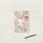 Frans Ephemera Roos Passionflower Post-it Notes (Op bureau)