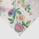Frans Ephemera Roos Passionflower Weefpapier Tissuepapier (Detail)