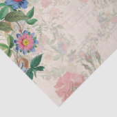 Frans Ephemera Roos Passionflower Weefpapier Tissuepapier (Detail)