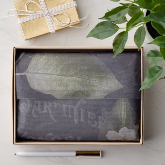 Frans Ephemera Script Roos ontkoppeling Tissuepapier (Geschenk)