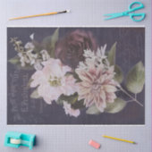  Frans Ephemera Script Roos ontkoppeling Tissuepapier (Craft)