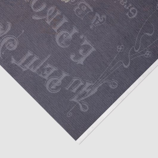  Frans Ephemera Script Roos ontkoppeling Tissuepapier (Detail)