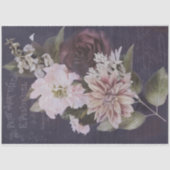 Frans Ephemera Script Roos ontkoppeling Tissuepapier (Voorkant)