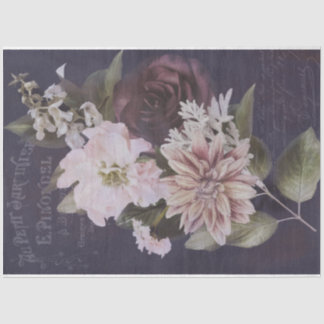  Frans Ephemera Script Roos ontkoppeling Tissuepapier