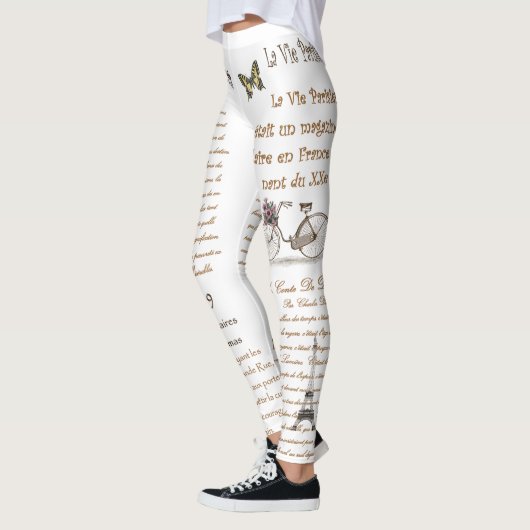 Frans esphemera ~ Script ~ handschrift ~ Paris ~*~ Leggings (Links)