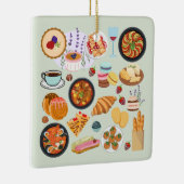Frans eten keramisch ornament (Rechts)