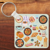 Frans eten sleutelhanger (Voorkant)