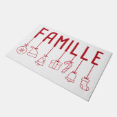 Frans Famille - Matching Family Kerstmis Deurmat (Schuin)