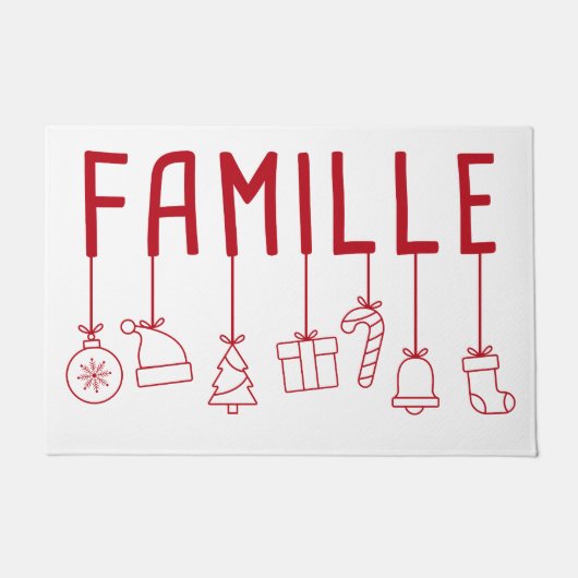 Frans Famille - Matching Family Kerstmis Deurmat (Voorkant)