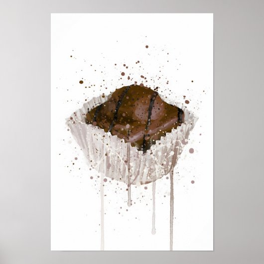 Frans Fancy Chocolade Poster (Voorkant)