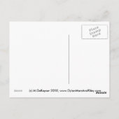 Frans Fantastisch Elephant Pennyfarthing Bike Briefkaart (Achterkant)