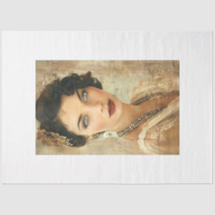 Frans Flapper Lady Decoupage Tissuepapier