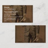 Frans Flats  theater Visitekaartje (Voorkant / Achterkant)