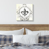  Frans Fleur de Lis gespannen canvas Afdruk (Insitu (Slaapkamer))