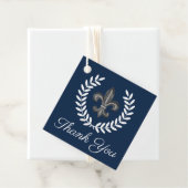 Frans Fleur de Lis & Laurels | Dank u wel Bedankjes Labels (In situ)