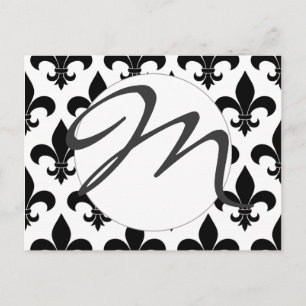 Frans Fleur de lis patroon Briefkaart