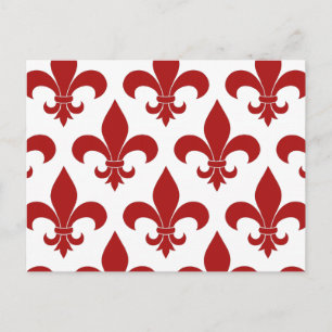 Frans Fleur de lis patroon Briefkaart