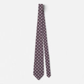 Frans Fleur de Lis patroon donker mauve paars Stropdas (Voorkant)