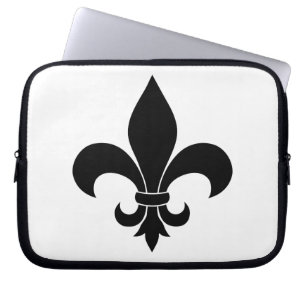 Frans Fleur de lis patroon Laptop Sleeve