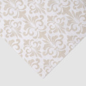 Frans Fleur de Lis Pattern Elegant  Beige Tissuepapier (Detail)