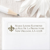 Frans Fleur de Lis Return Address Label (Insitu)