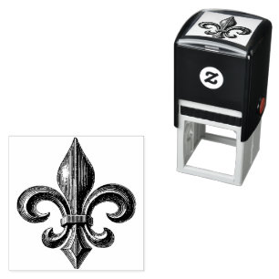  Frans Fleur de Lis Zelfinktende Stempel