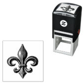  Frans Fleur de Lis Zelfinktende Stempel (In situ)
