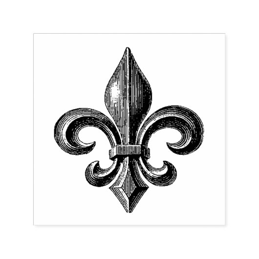  Frans Fleur de Lis Zelfinktende Stempel (Design)