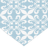 Frans Fleur de Lys Pattern Blue Korte Tafelloper (Hoek)