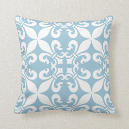 Frans Fleur de Lys Pattern Blue Kussen