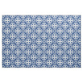 Frans Fleur de Lys Pattern Royal Blue Stof (Yard (91,4 cm))