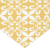 Frans Fleur de Lys Pattern Yellow Korte Tafelloper (Hoek)
