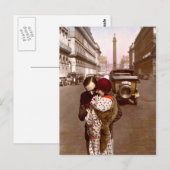 Frans Flirt - Romantische  Liefde Briefkaart (Voorkant / Achterkant)