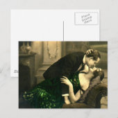 Frans Flirt - Romantische Vintage Briefkaart (Voorkant / Achterkant)