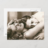 Frans Flirt - Romantische Vintage Briefkaart (Voorkant / Achterkant)