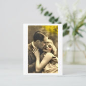 Frans Flirt - Romantische Vintage Briefkaart (Staand voorkant)