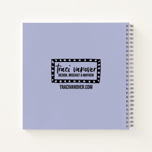  Frans Floral Ephemera Notitieboek of Journal (Achterkant)