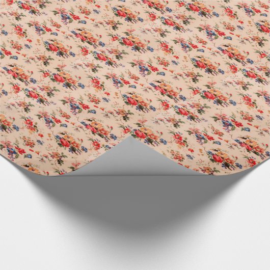  Frans Floral Pattern Cadeaupapier (Hoek)