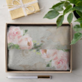  Frans Floral Roos Oude Wereldkaart Ontkoppeling Tissuepapier (Geschenk)