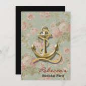 frans florisch gierig nautisch anker kaart (Voorkant / Achterkant)