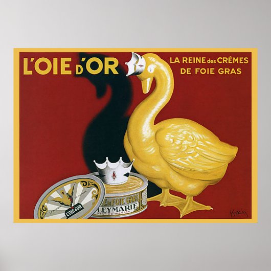 Frans Foie Gras Advertisement Poster (Voorkant)