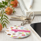 Frans Food Personalized Sleutelhanger (Zijkant)