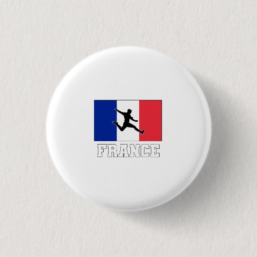 Frans Football Voetbalteam Ronde Button 3,2 Cm (Voorkant)