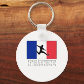 Frans Football Voetbalteam Sleutelhanger (Voorkant)