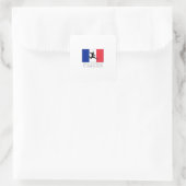 Frans Football Voetbalteam Vierkante Sticker (Tas)