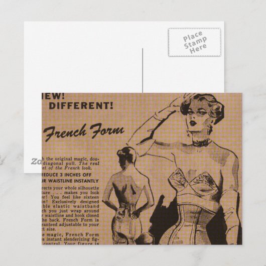 Frans formulier briefkaart (Voorkant / Achterkant)