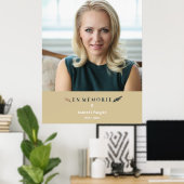 Frans Foto Minimalistisch Monument Geliefden Goude Poster (Thuiskantoor)