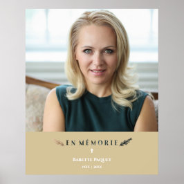 Frans Foto Minimalistisch Monument Geliefden Goudk Poster