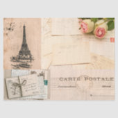  Frans Frankrijk ontkoppeling Rustic Decoupaging Tissuepapier (Voorkant)